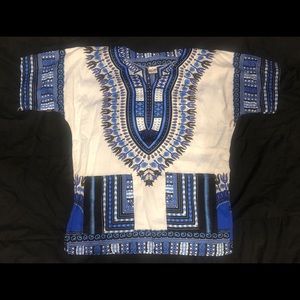 Karan brand Mens African Print Dashiki T-Shirt